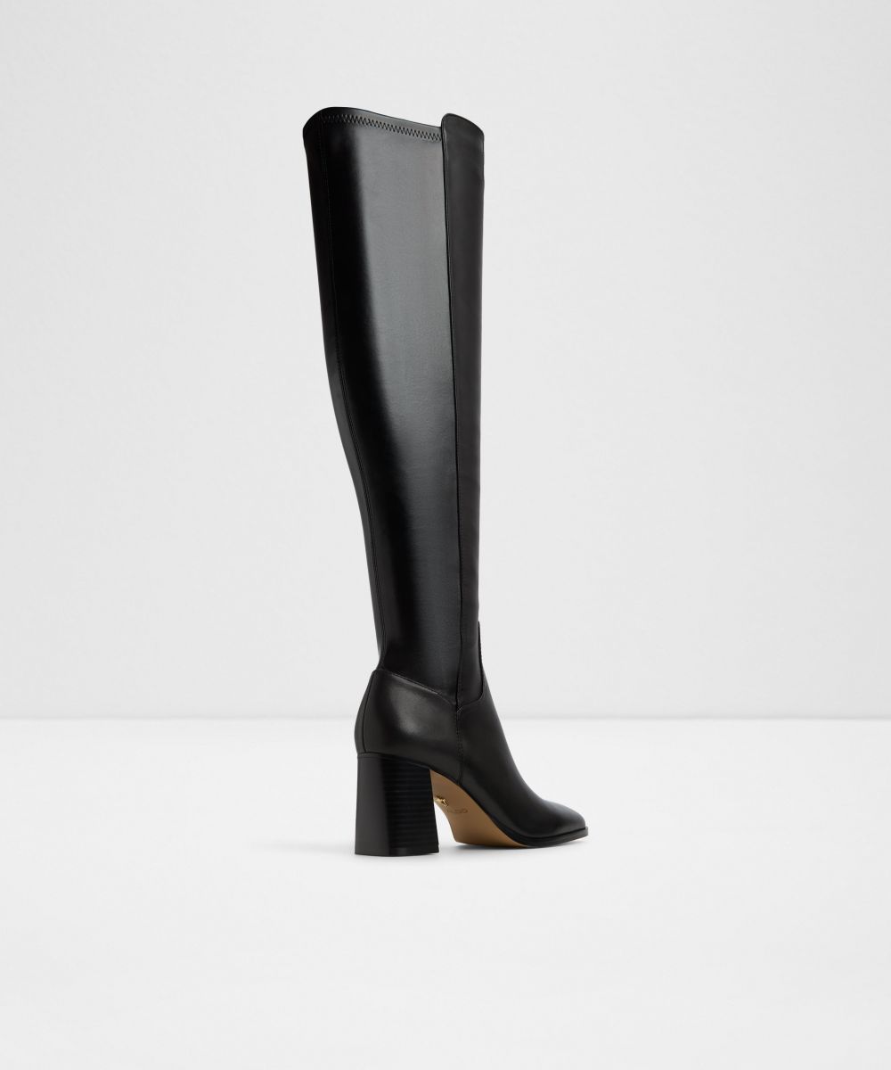Botas de mujer con punta cuadrada - Aldo - Negro Negro-2