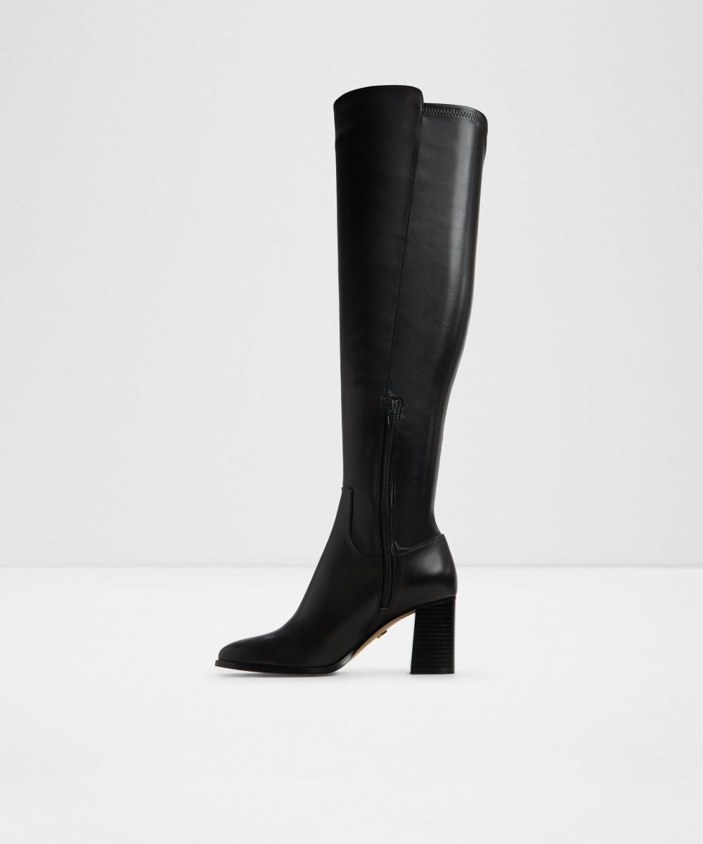 Botas de mujer con punta cuadrada - Aldo - Negro Negro-3