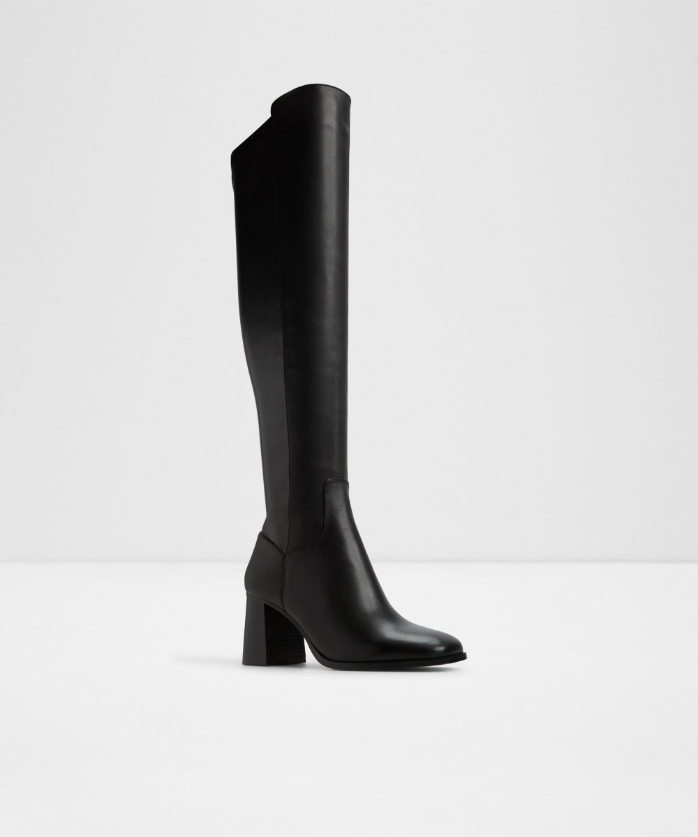 Botas de mujer con punta cuadrada - Aldo - Negro Negro-4