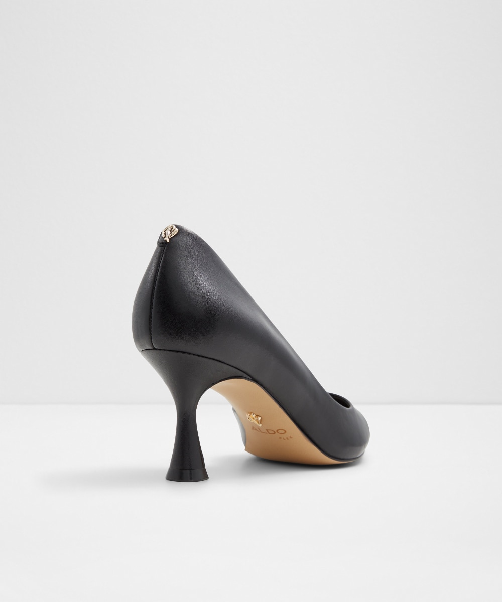 Zapatos de salón de mujer con punta de punta - Negro Negro-3