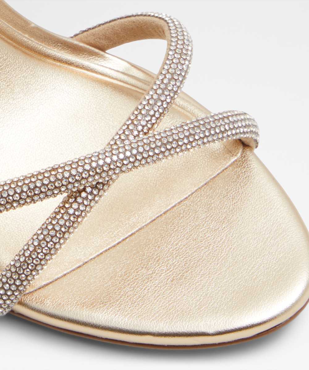 Sandalias de tacón de mujer con punta redonda - Aldo - Oro Oro-5