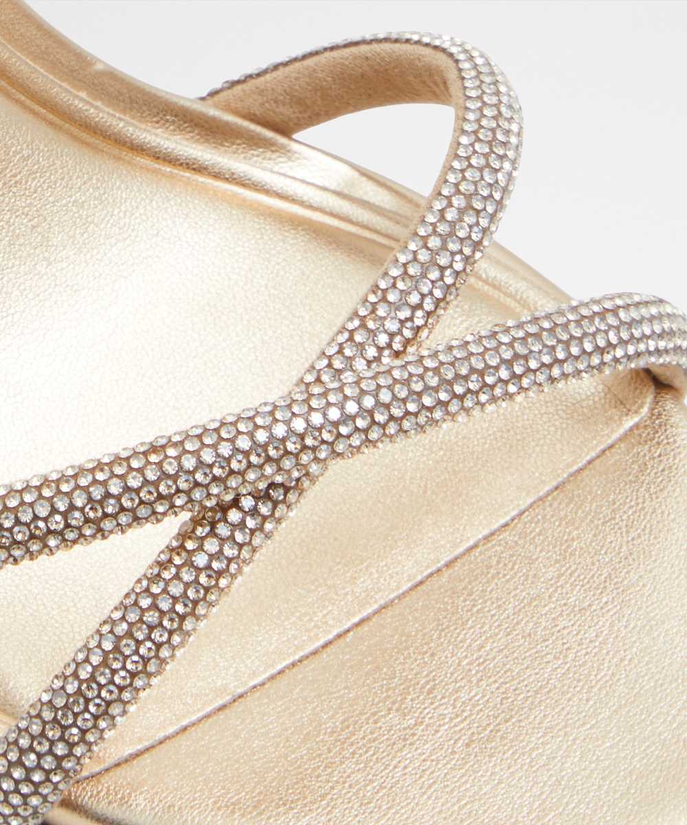 Sandalias de tacón de mujer con punta redonda - Aldo - Oro Oro-7