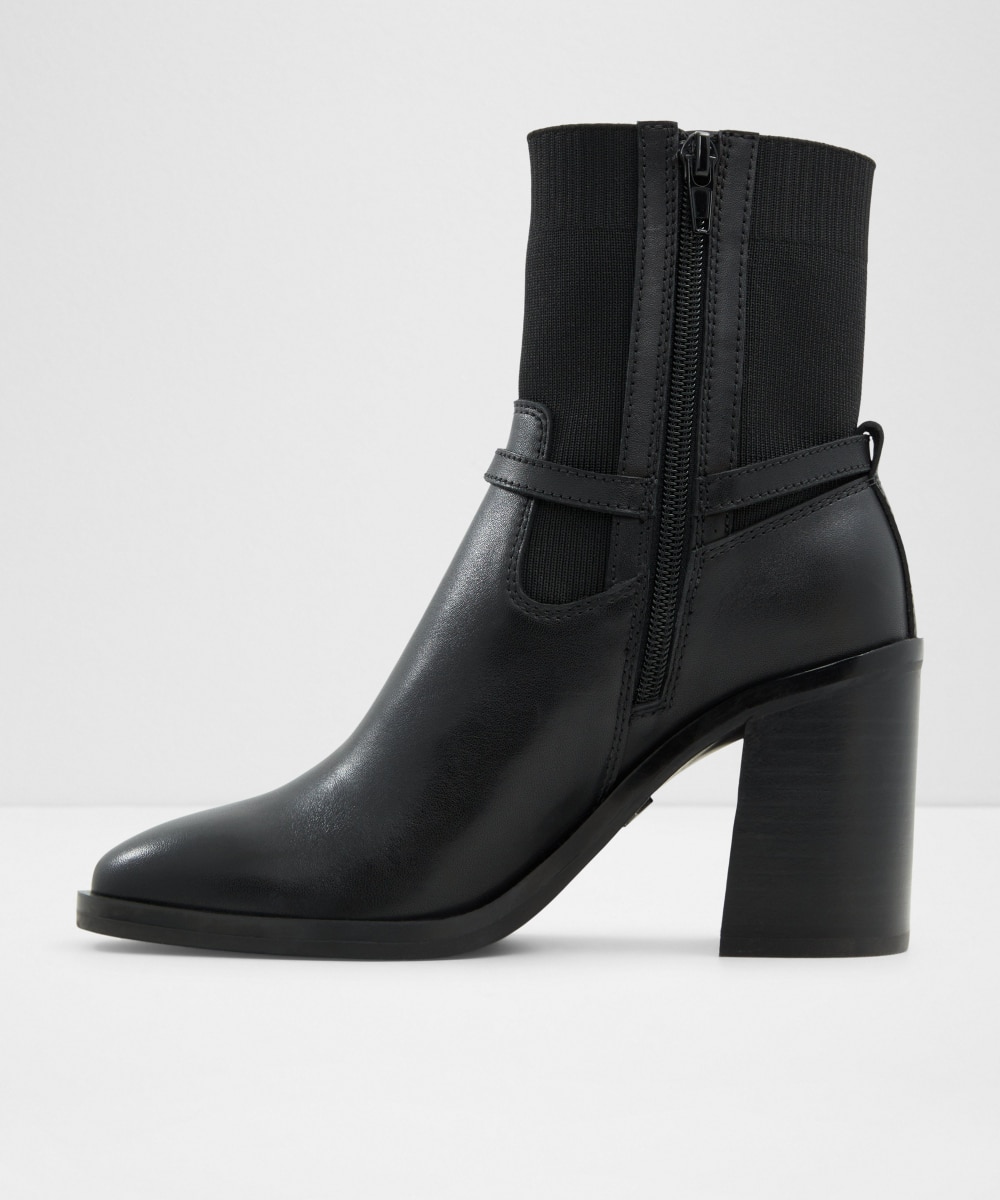 Botines básicos de mujer con punta redonda - Aldo - Negro Negro-2