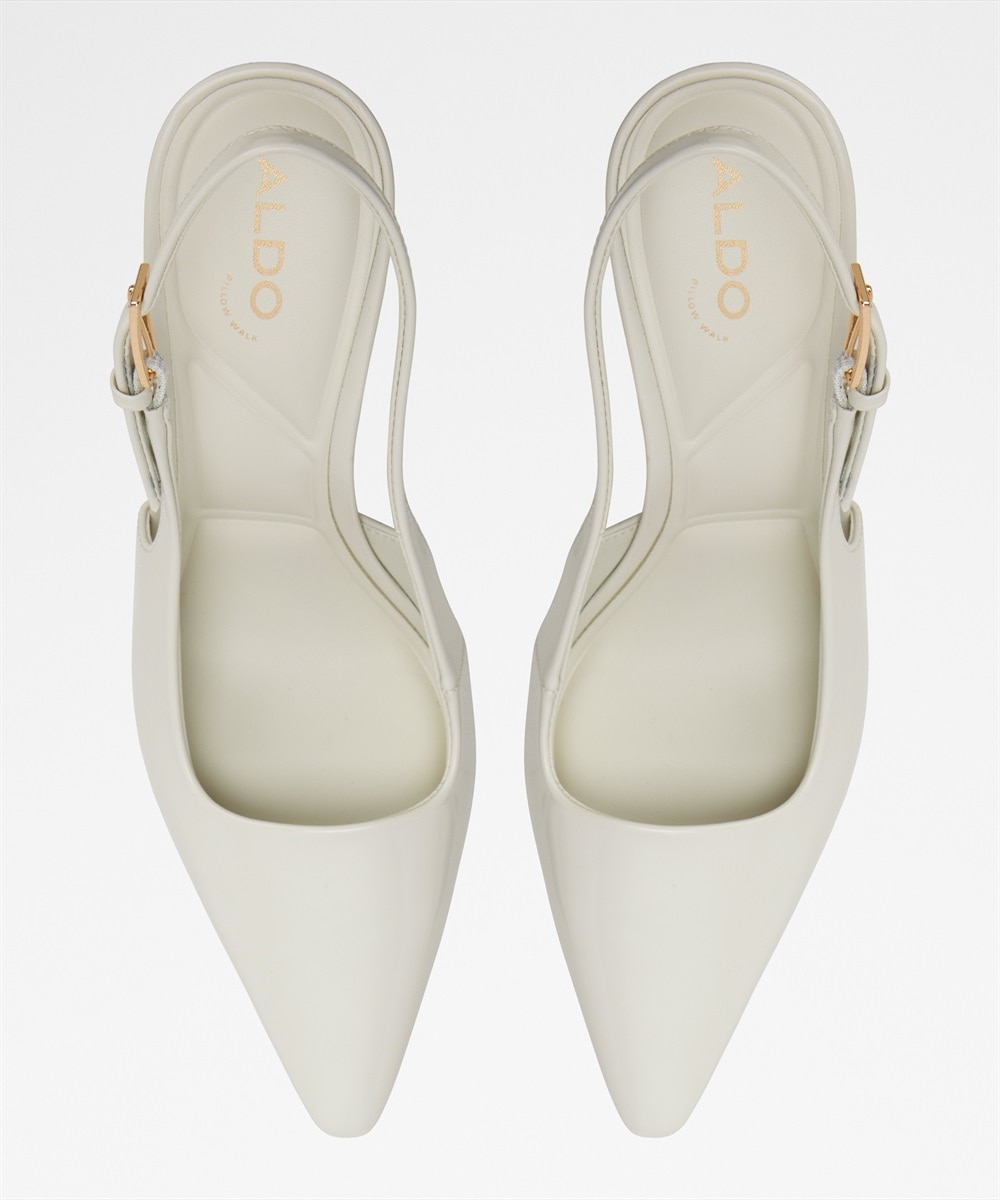 Zapatos de salón de mujer con punta de punta - Aldo - Blanco Blanco-3