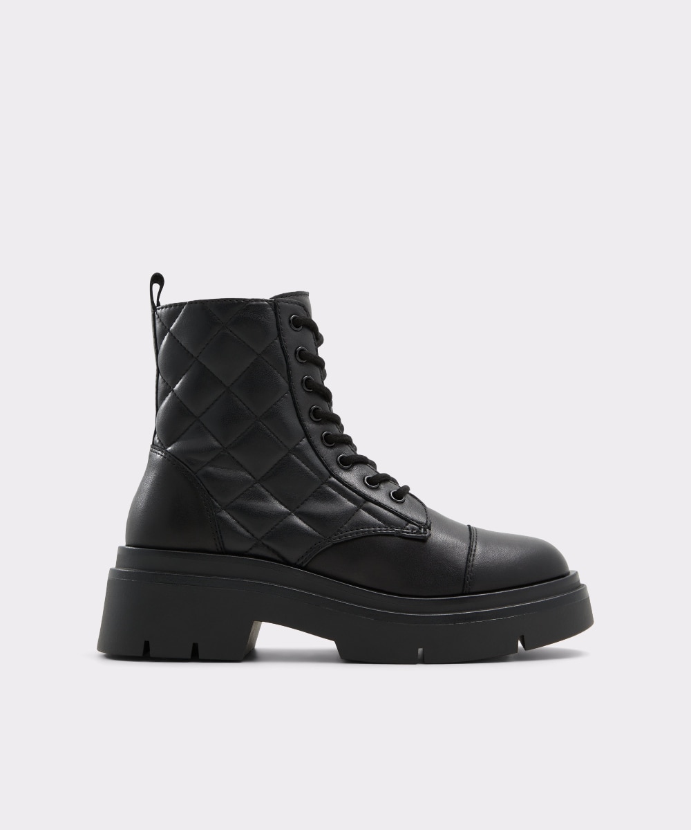 Botines básicos de mujer con punta redonda - Aldo - Negro Negro-1