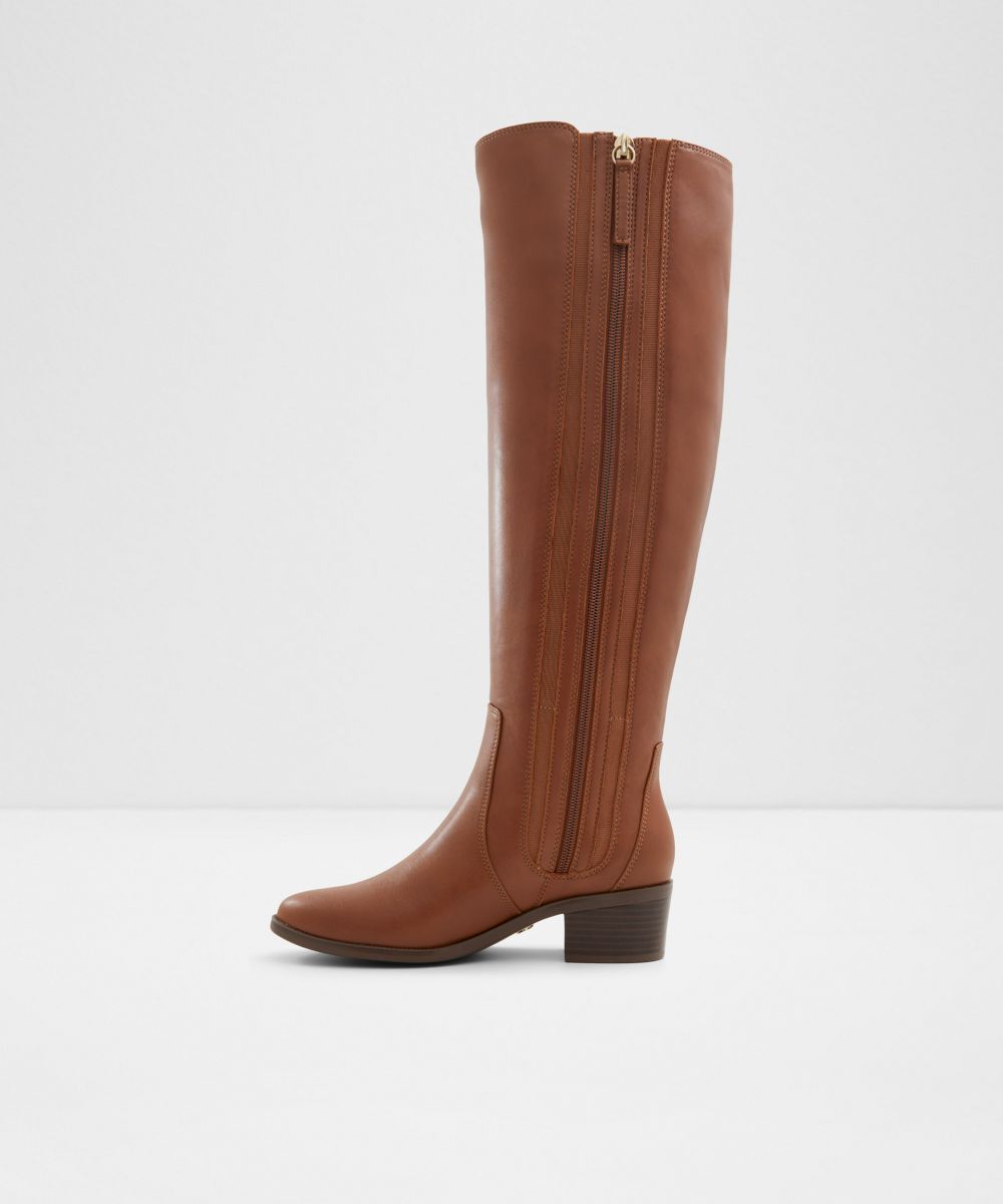 Botas de mujer con punta redonda - Aldo - Camel Camel-3