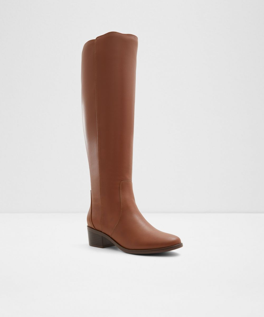 Botas de mujer con punta redonda - Aldo - Camel Camel-4