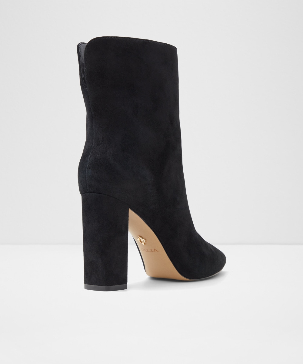 Botines básicos de mujer con punta afilada - Aldo - Negro Negro-3