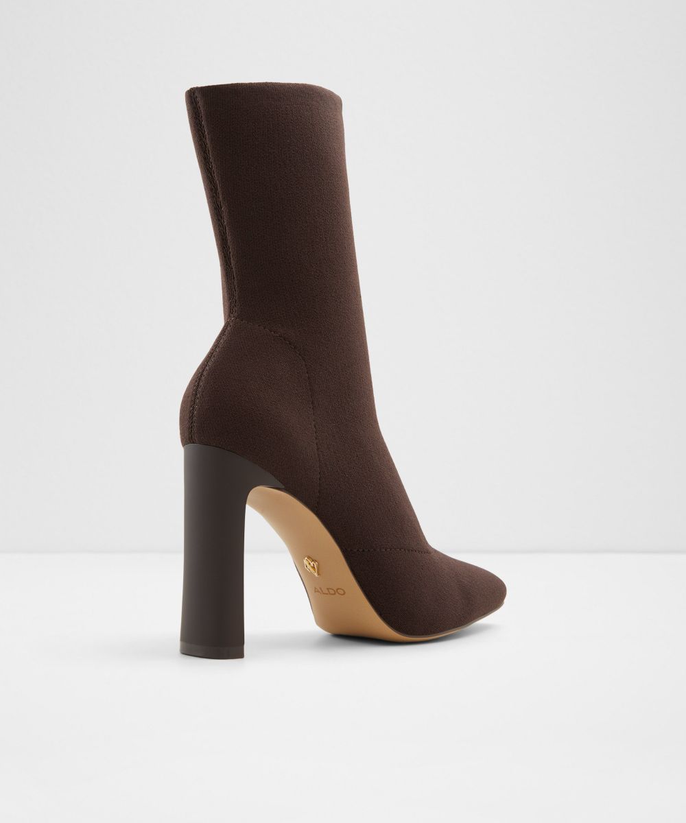 Botines básicos de mujer con punta cuadrada - Aldo - Marrón Marrón-2