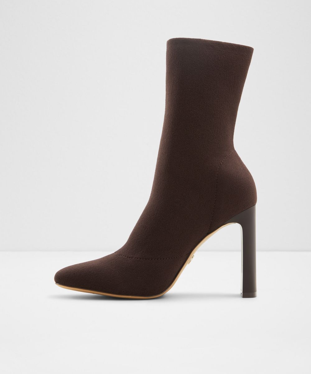 Botines básicos de mujer con punta cuadrada - Aldo - Marrón Marrón-3
