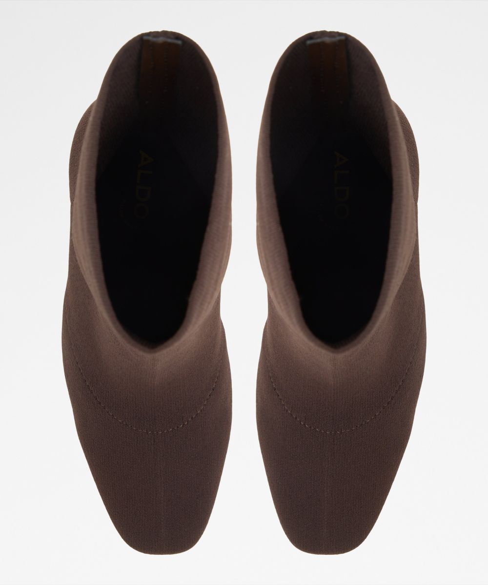 Botines básicos de mujer con punta cuadrada - Aldo - Marrón Marrón-6