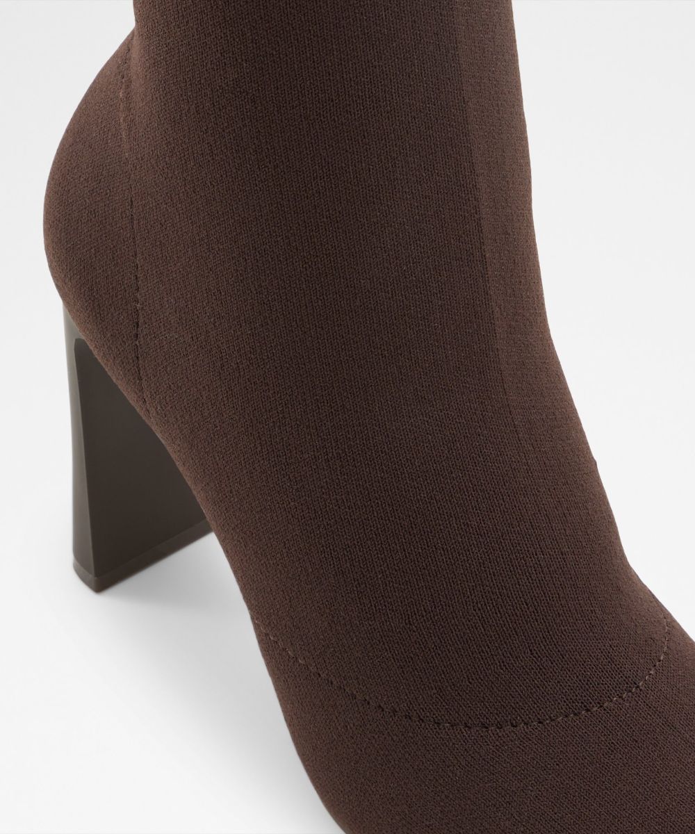 Botines básicos de mujer con punta cuadrada - Aldo - Marrón Marrón-5