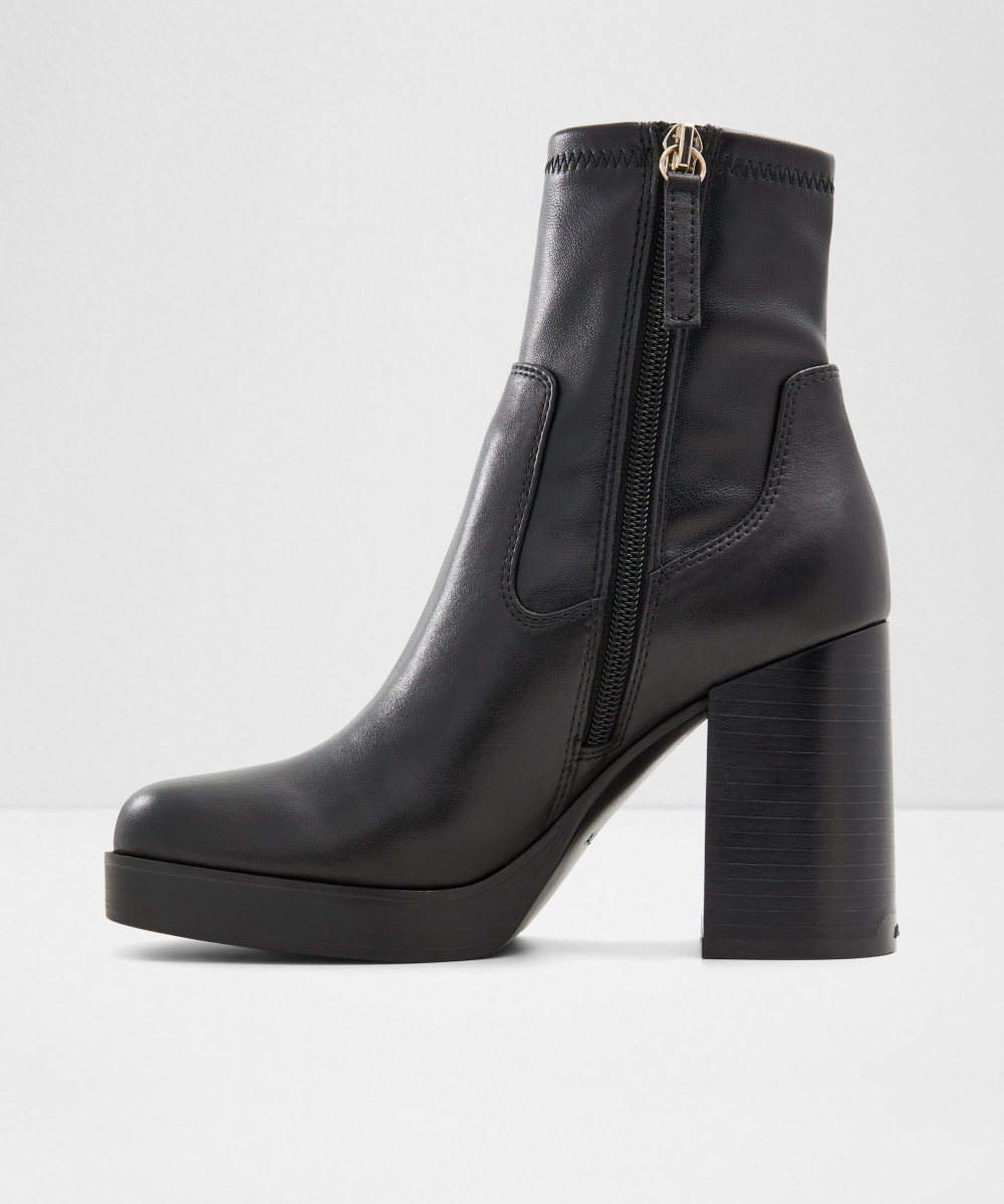 Botines de mujer con punta cuadrada - Aldo - Negro Negro-2