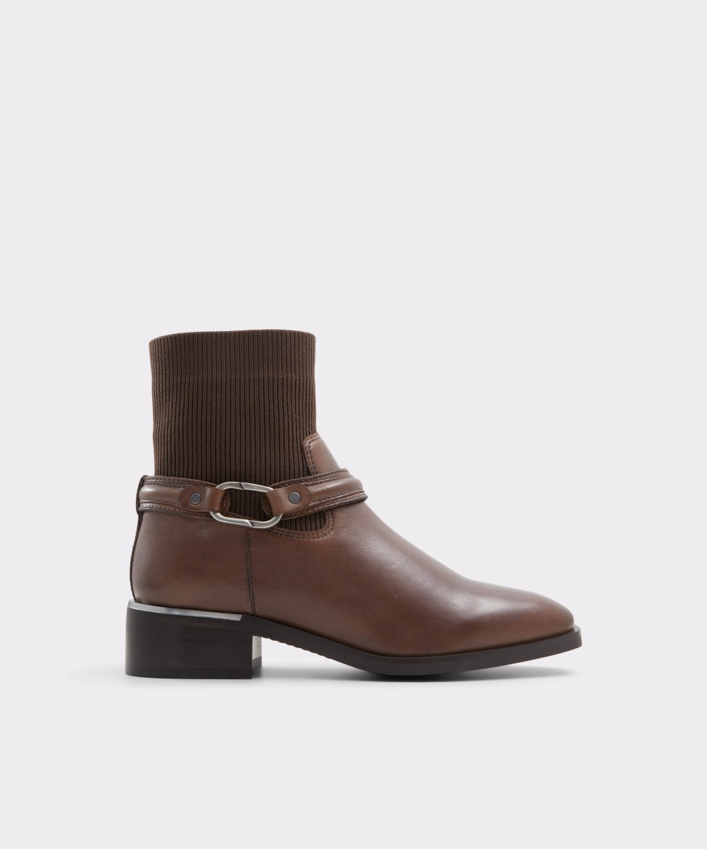 Botines básicos de mujer con punta redonda - Aldo - Marrón Marrón-1