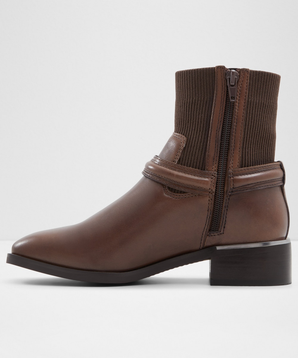 Botines básicos de mujer con punta redonda - Aldo - Marrón Marrón-2