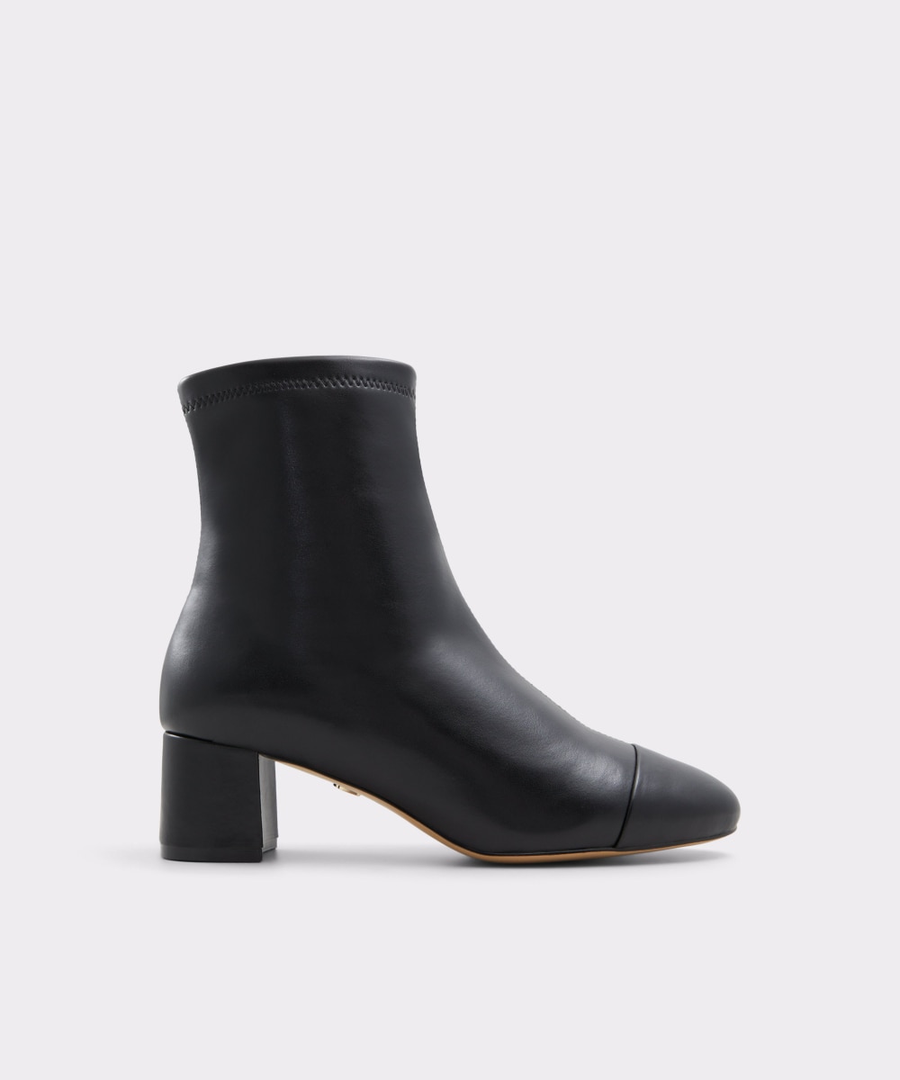 Botines básicos de mujer con punta redonda - Aldo - Negro Negro-1