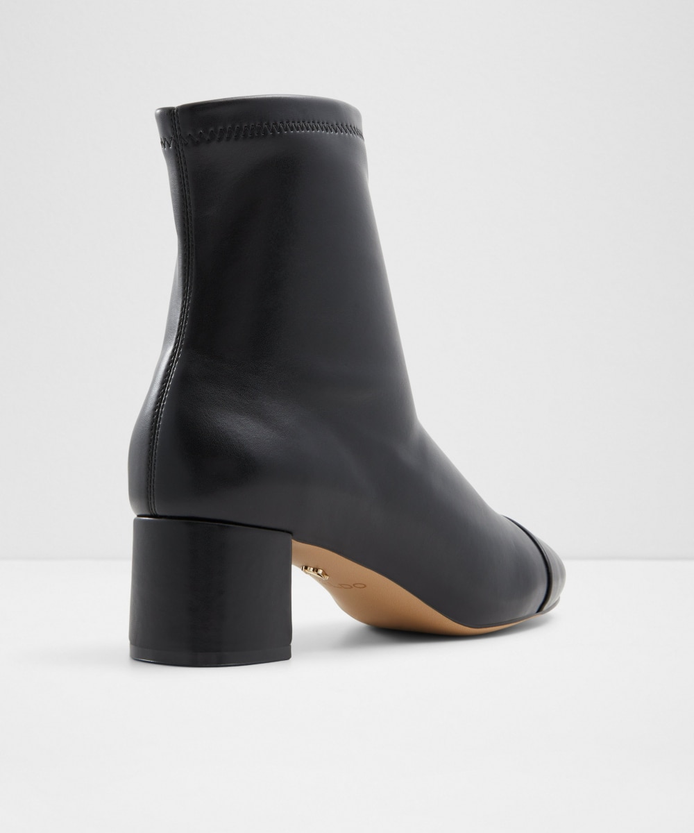 Botines básicos de mujer con punta redonda - Aldo - Negro Negro-3
