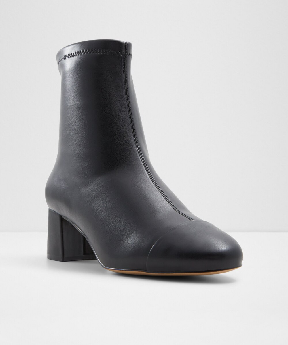 Botines básicos de mujer con punta redonda - Aldo - Negro Negro-4