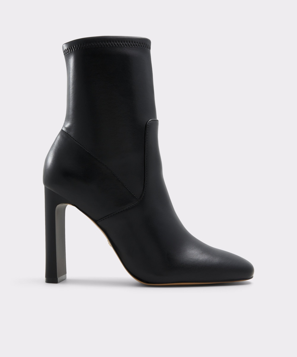 Botines básicos de mujer con punta cuadrada - Aldo - Negro Negro-1