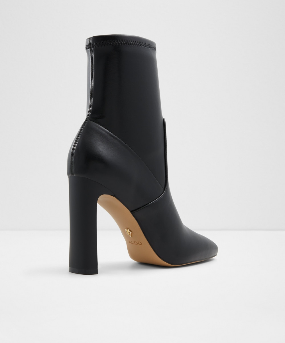 Botines básicos de mujer con punta cuadrada - Aldo - Negro Negro-3