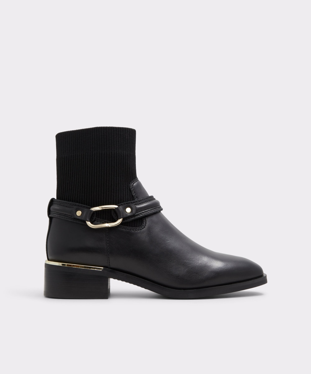 Botines básicos de mujer con punta redonda - Aldo - Negro Negro-1