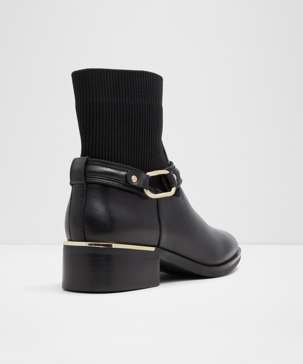 Botines básicos de mujer con punta redonda - Aldo - Negro Negro-3
