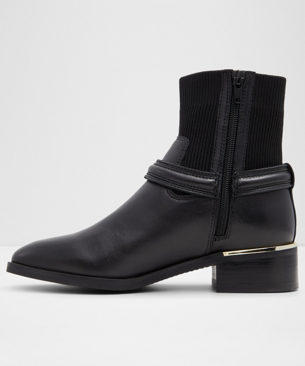 Botines básicos de mujer con punta redonda - Aldo - Negro Negro-2