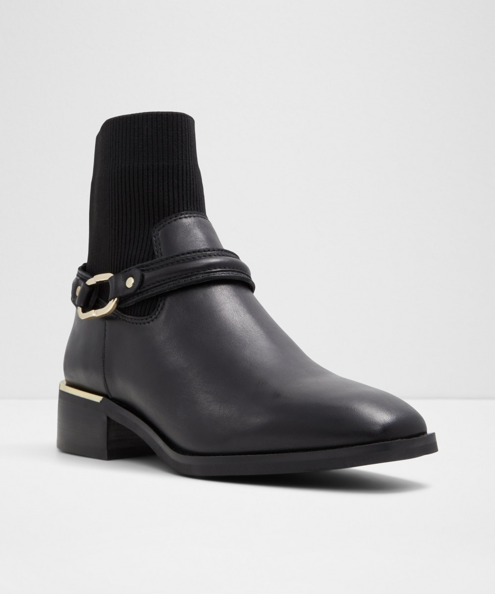 Botines básicos de mujer con punta redonda - Aldo - Negro Negro-4