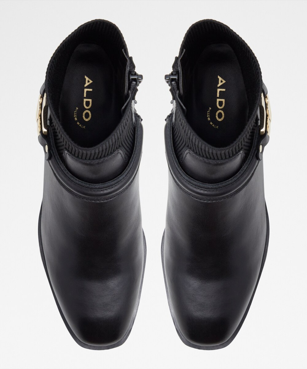 Botines básicos de mujer con punta redonda - Aldo - Negro Negro-6