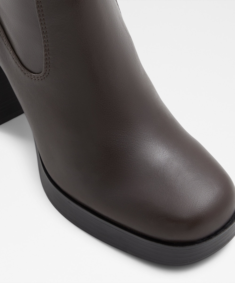 Botines de mujer con punta cuadrada - Aldo - Marrón Marrón-5
