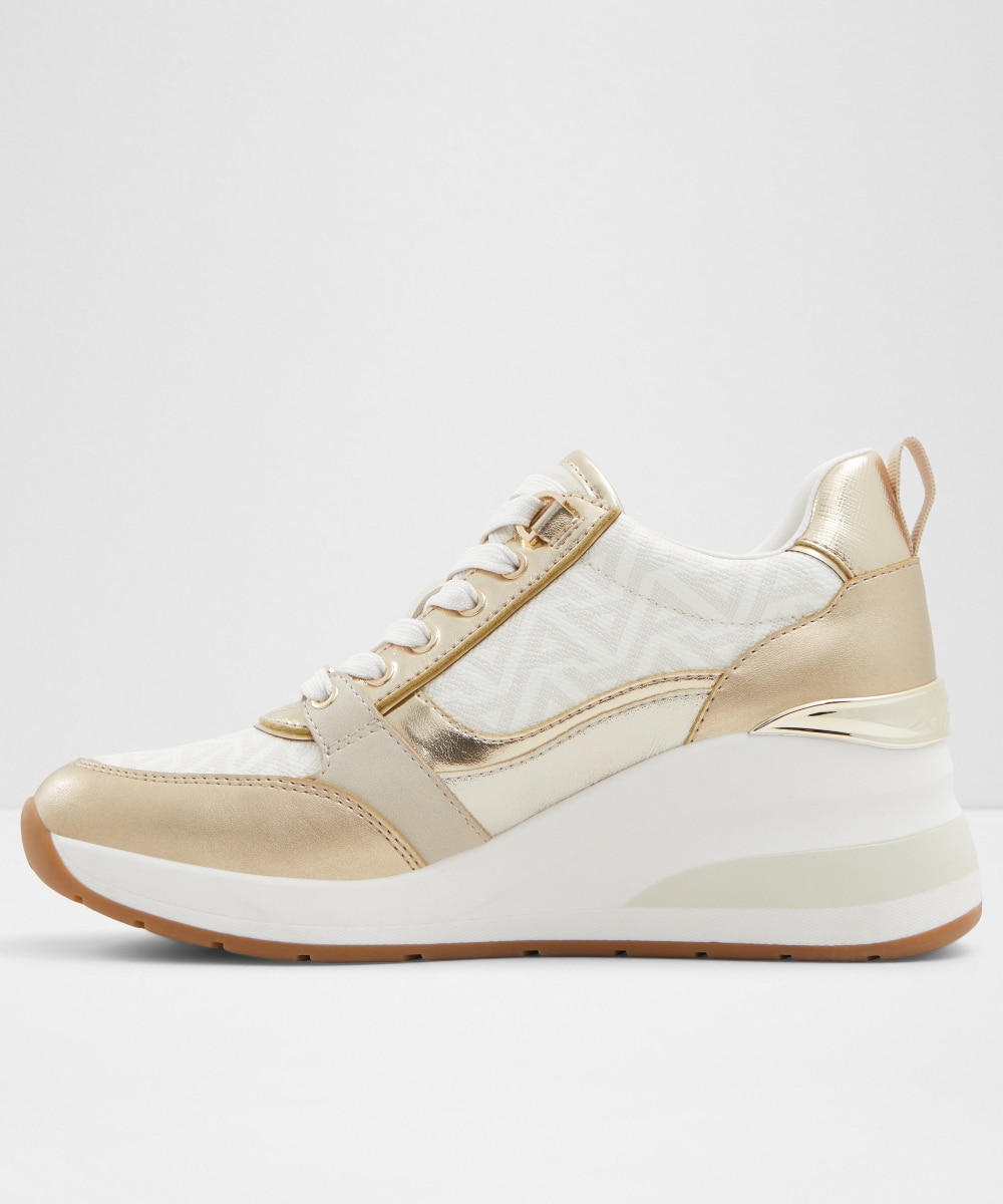 Zapatillas deportivas de mujer con punta redonda - Aldo - Oro Oro-2