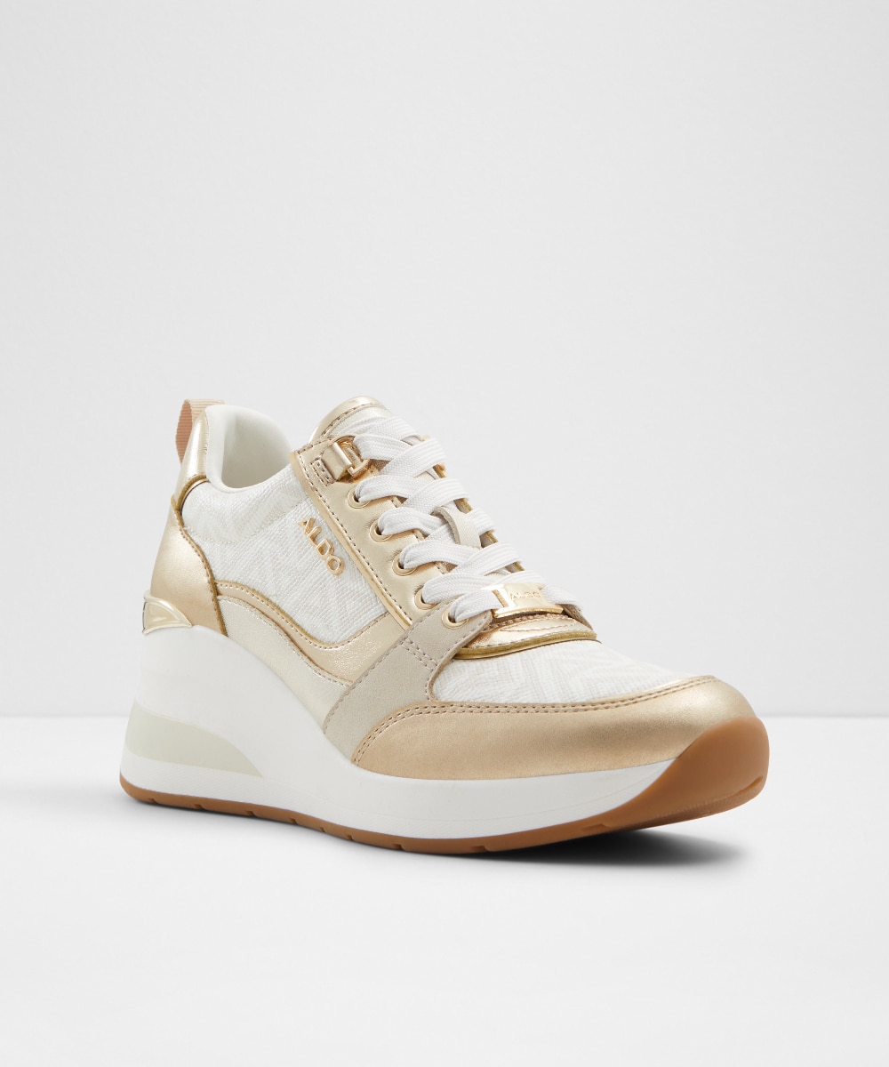 Zapatillas deportivas de mujer con punta redonda - Aldo - Oro Oro-4