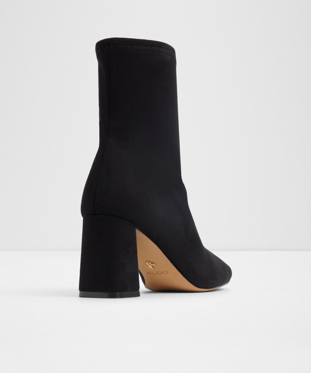 Botines básicos de mujer con punta cuadrada - Aldo - Negro Negro-2