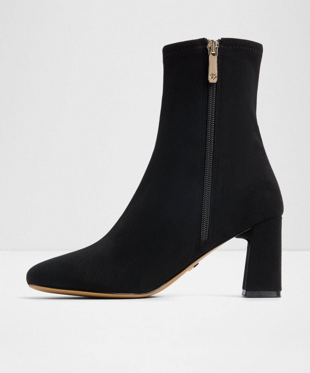 Botines básicos de mujer con punta cuadrada - Aldo - Negro Negro-3