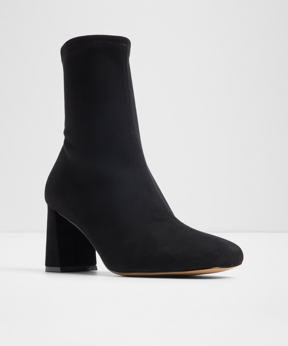 Botines básicos de mujer con punta cuadrada - Aldo - Negro Negro-4