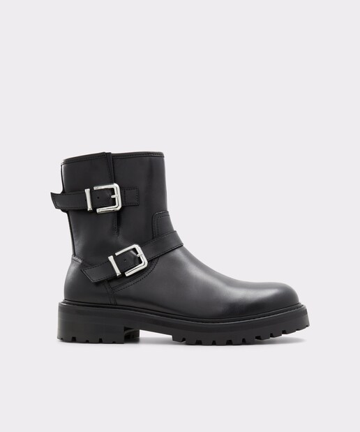Imagen 0 de Botas de hombre en piel con punta redonda
