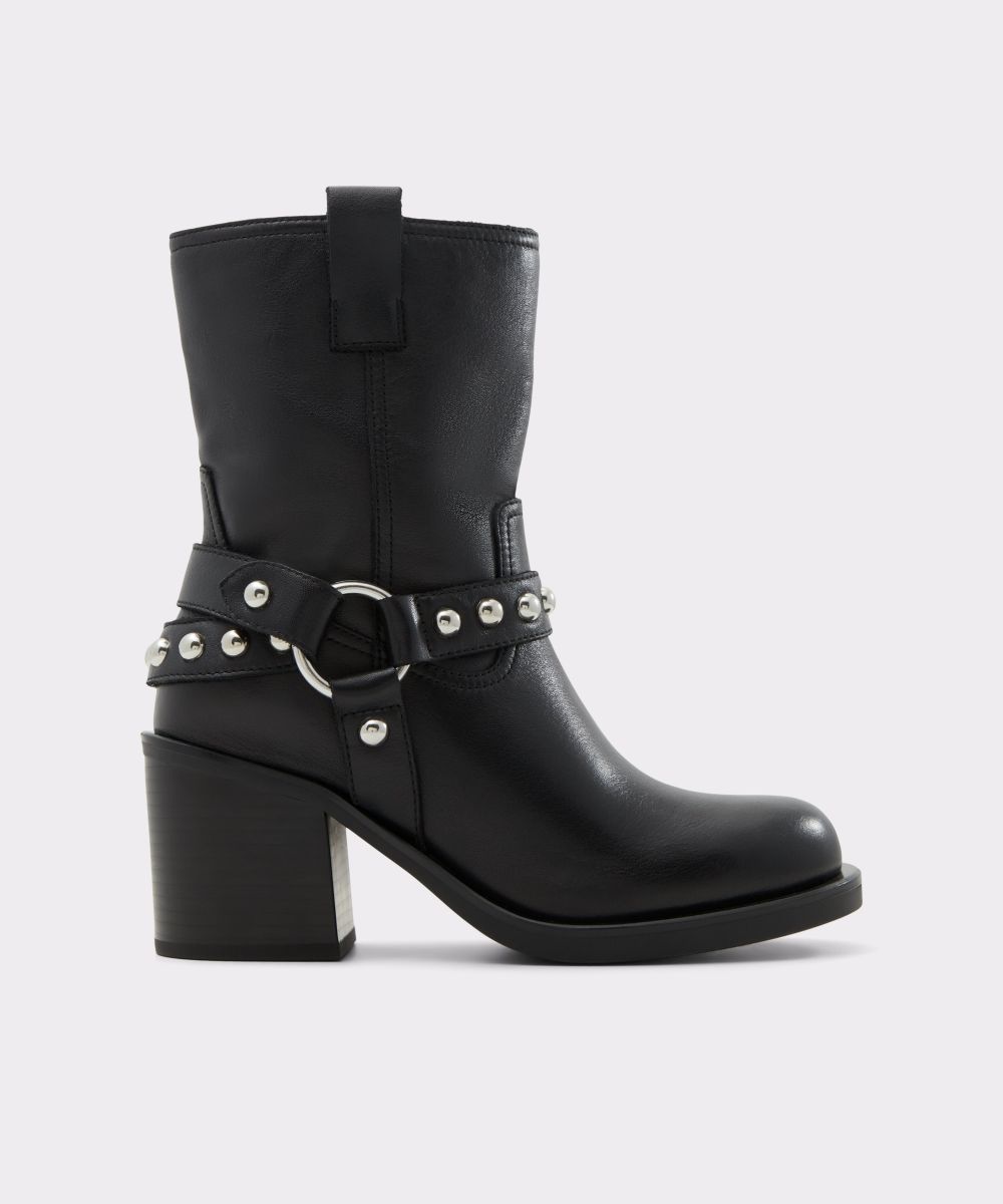 Botines básicos de mujer con punta redonda - Aldo - Negro Negro-1