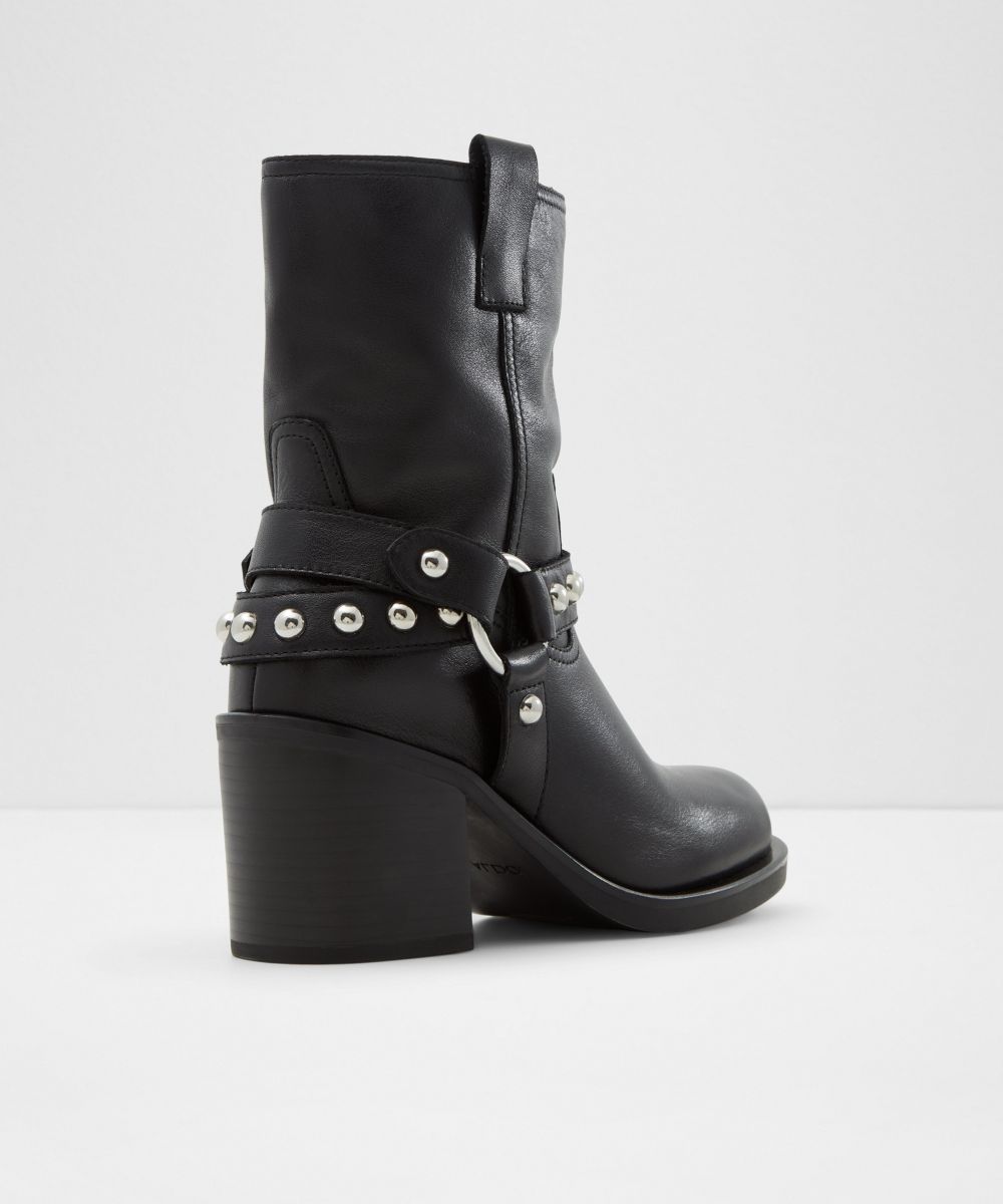 Botines básicos de mujer con punta redonda - Aldo - Negro Negro-3