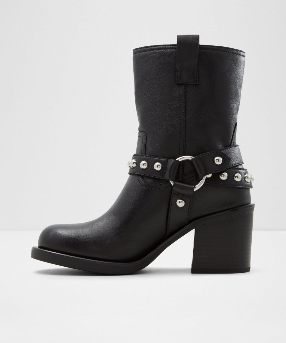 Botines básicos de mujer con punta redonda - Aldo - Negro Negro-2