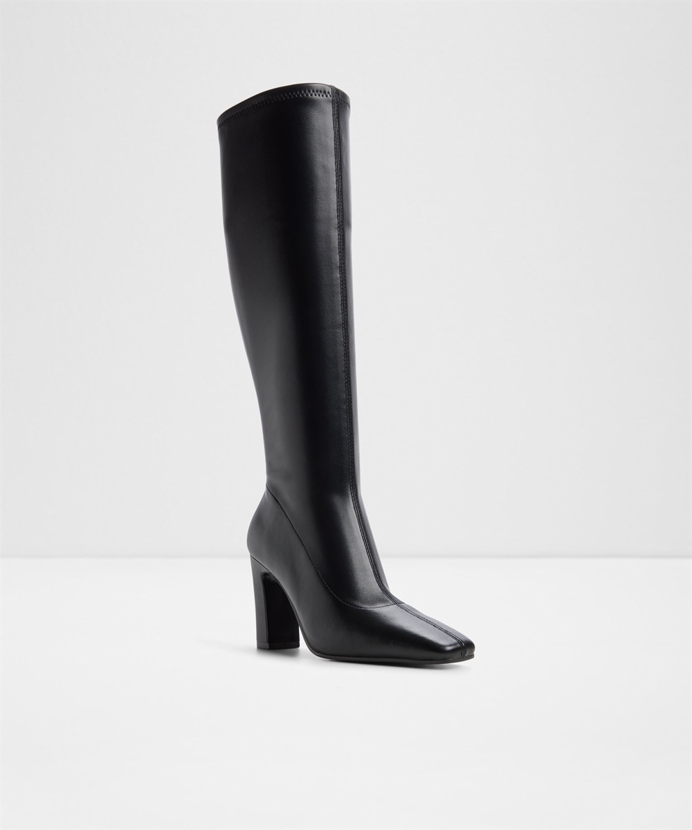 Botas básicas de mujer con punta cuadrada - Aldo - Negro Negro-4