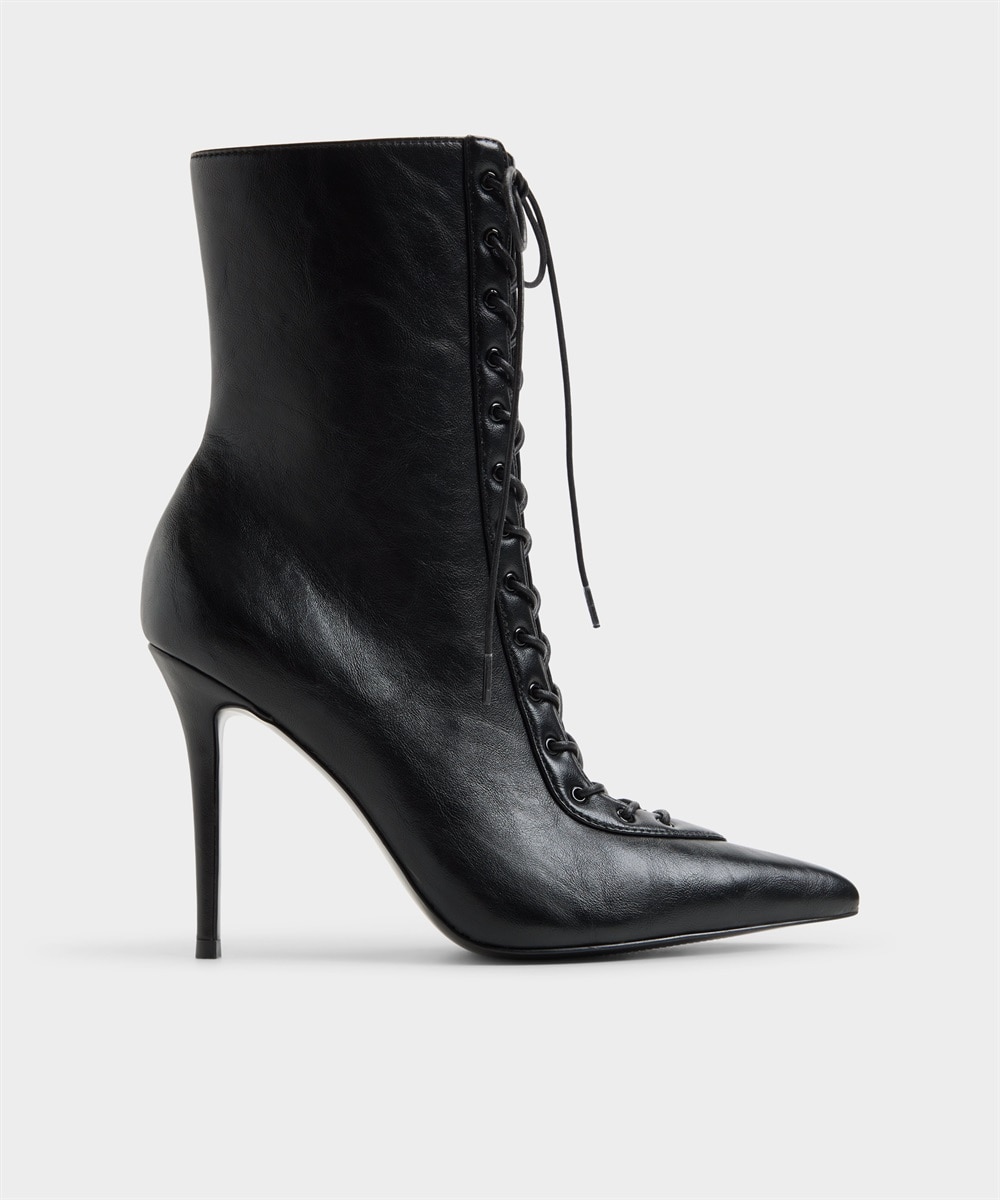 Botines básicos de mujer con punta afilada - Aldo - Negro Negro-1