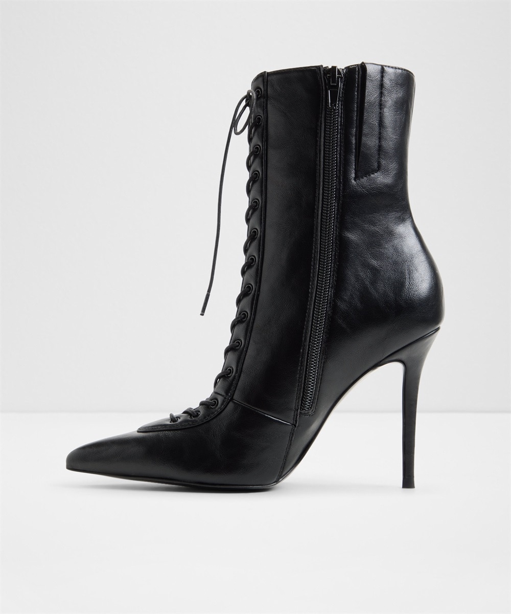 Botines básicos de mujer con punta afilada - Aldo - Negro Negro-4