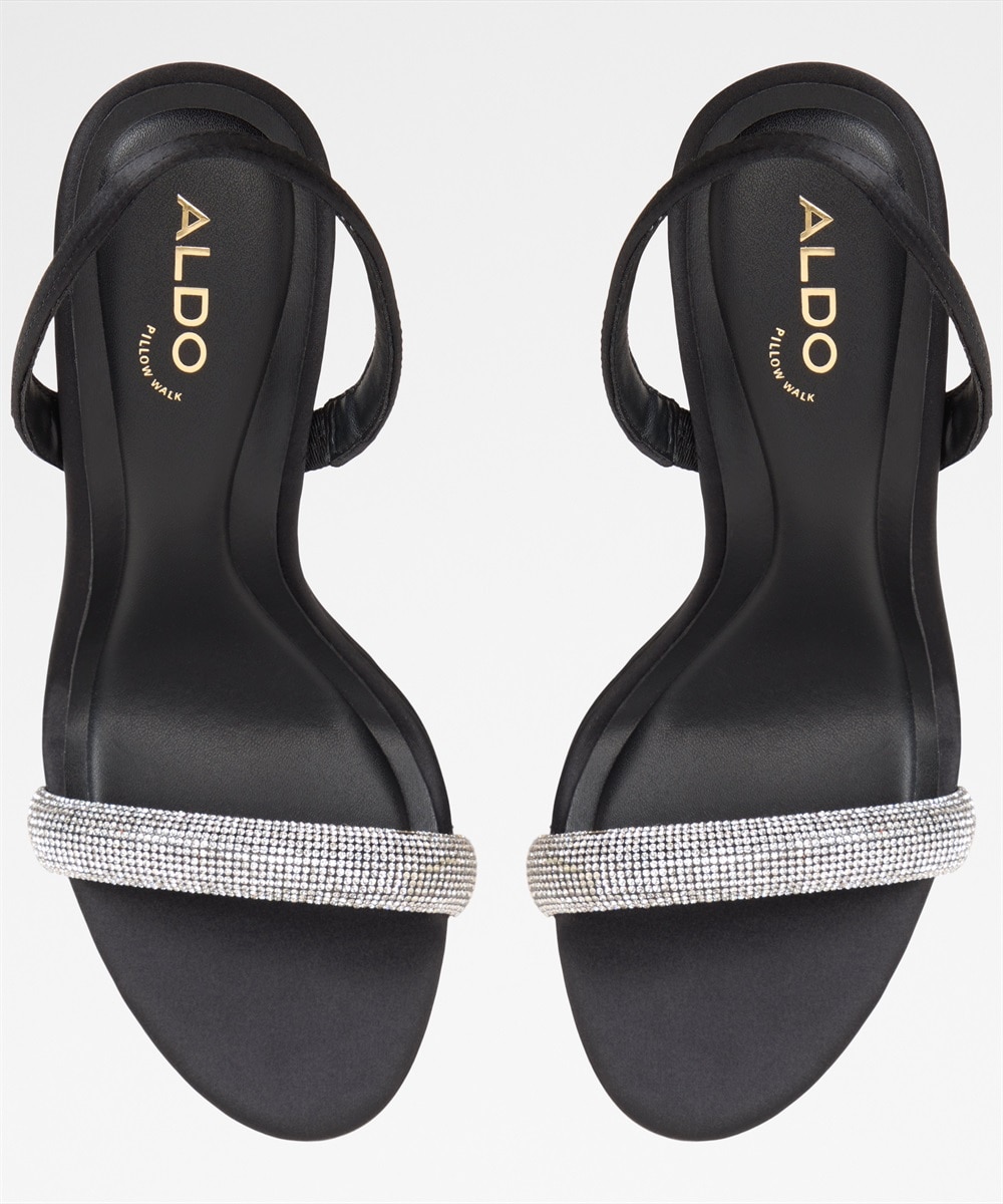 Sandalias de tacón de mujer con punta redonda - Aldo - Negro Negro-3