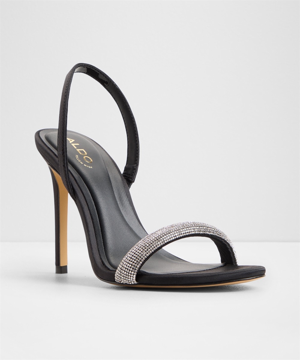 Sandalias de tacón de mujer con punta redonda - Aldo - Negro Negro-5
