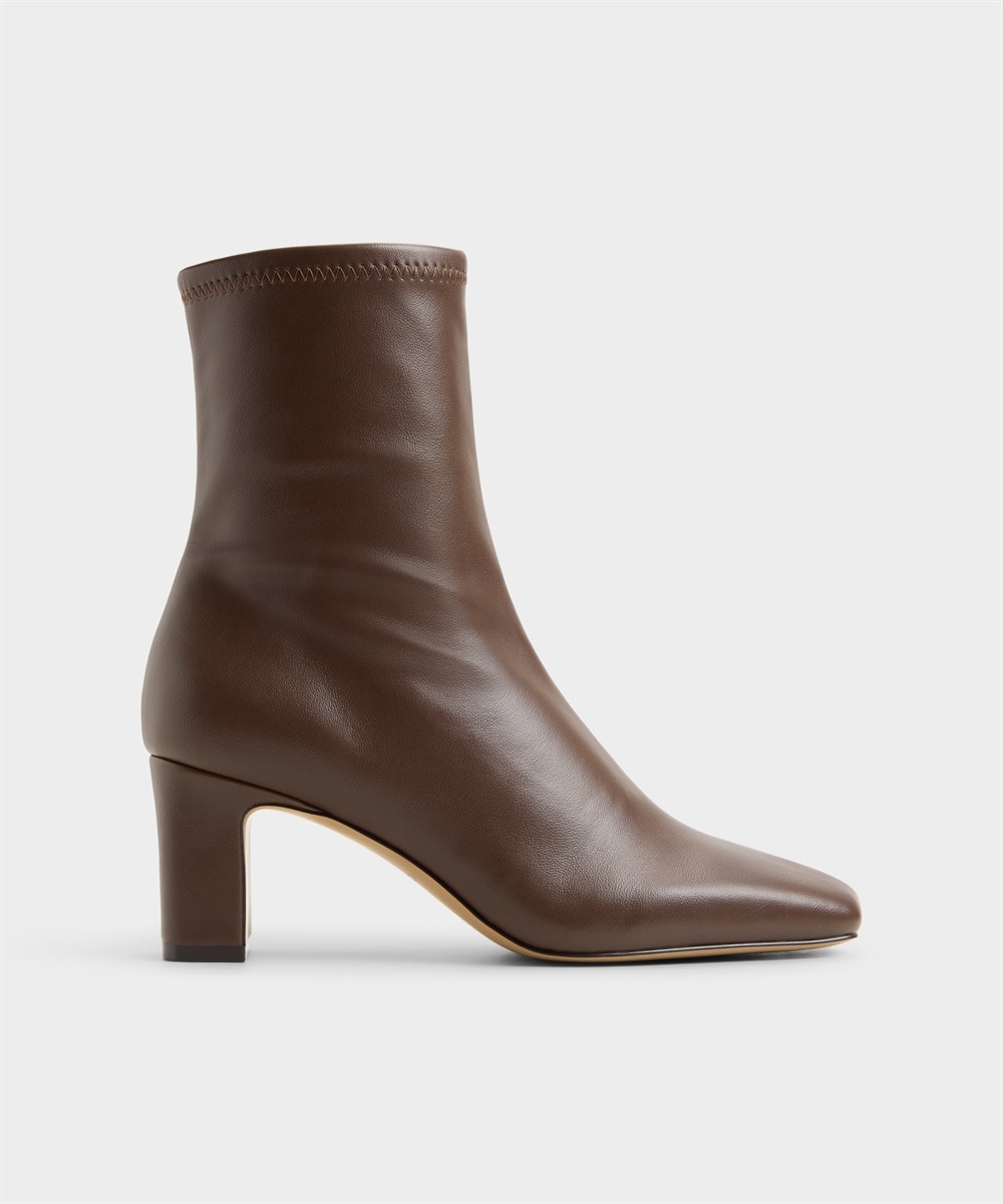 Botines básicos de mujer con punta cuadrada - Aldo - Marrón Marrón-1