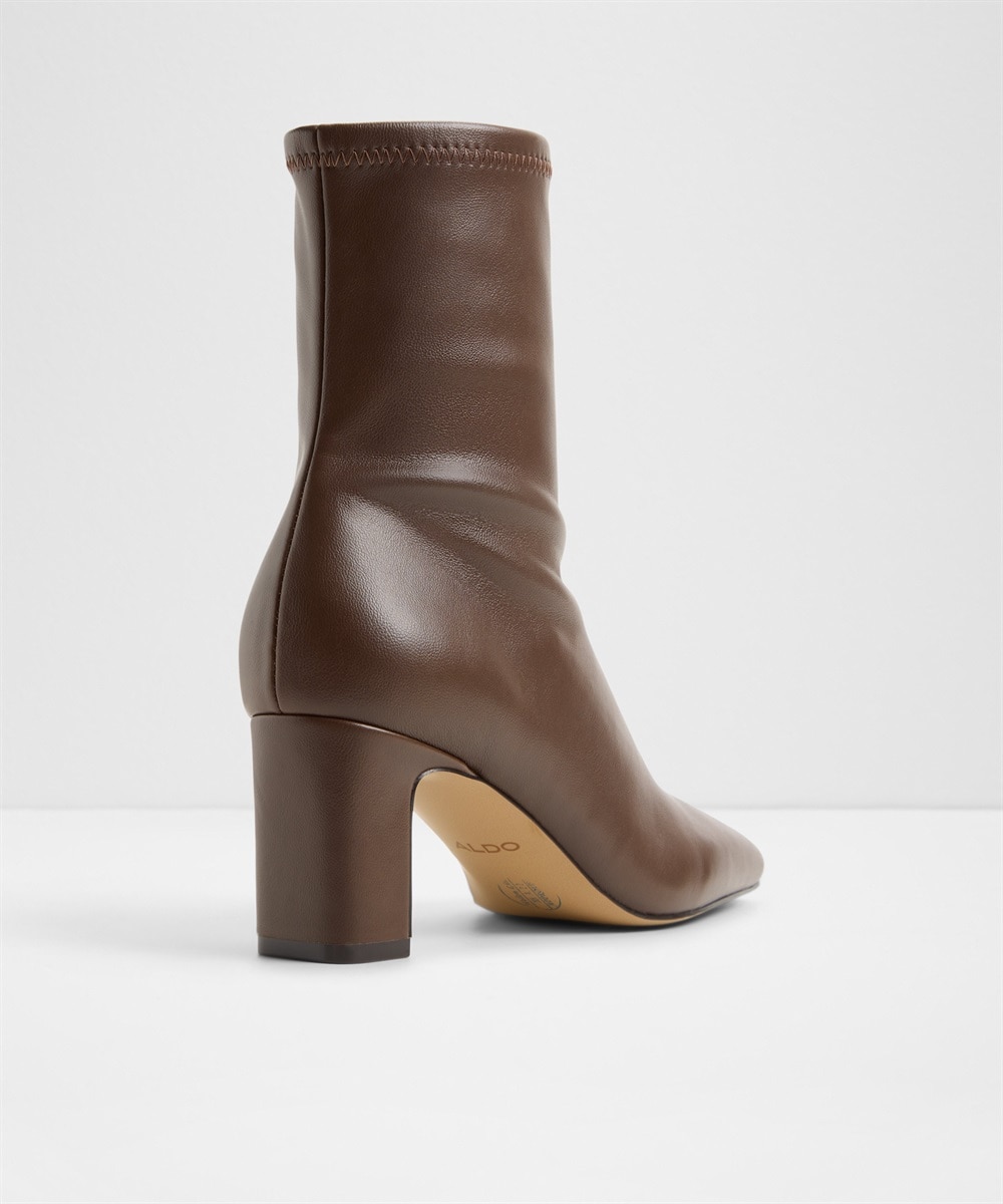 Botines básicos de mujer con punta cuadrada - Aldo - Marrón Marrón-2