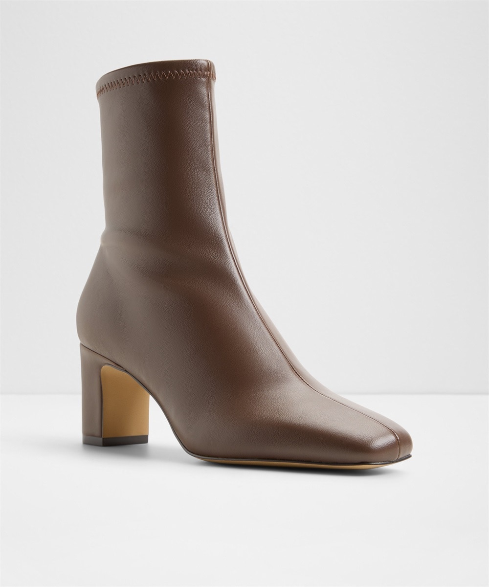 Botines básicos de mujer con punta cuadrada - Aldo - Marrón Marrón-5