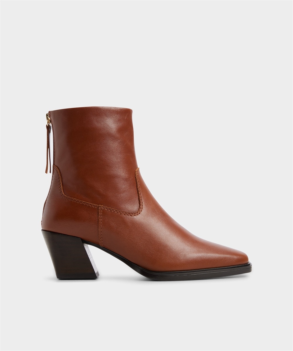 Botines básicos de mujer con punta cuadrada - Aldo - Camel Camel-1