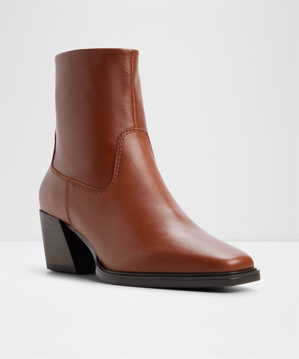 Botines básicos de mujer con punta cuadrada - Aldo - Camel Camel-5