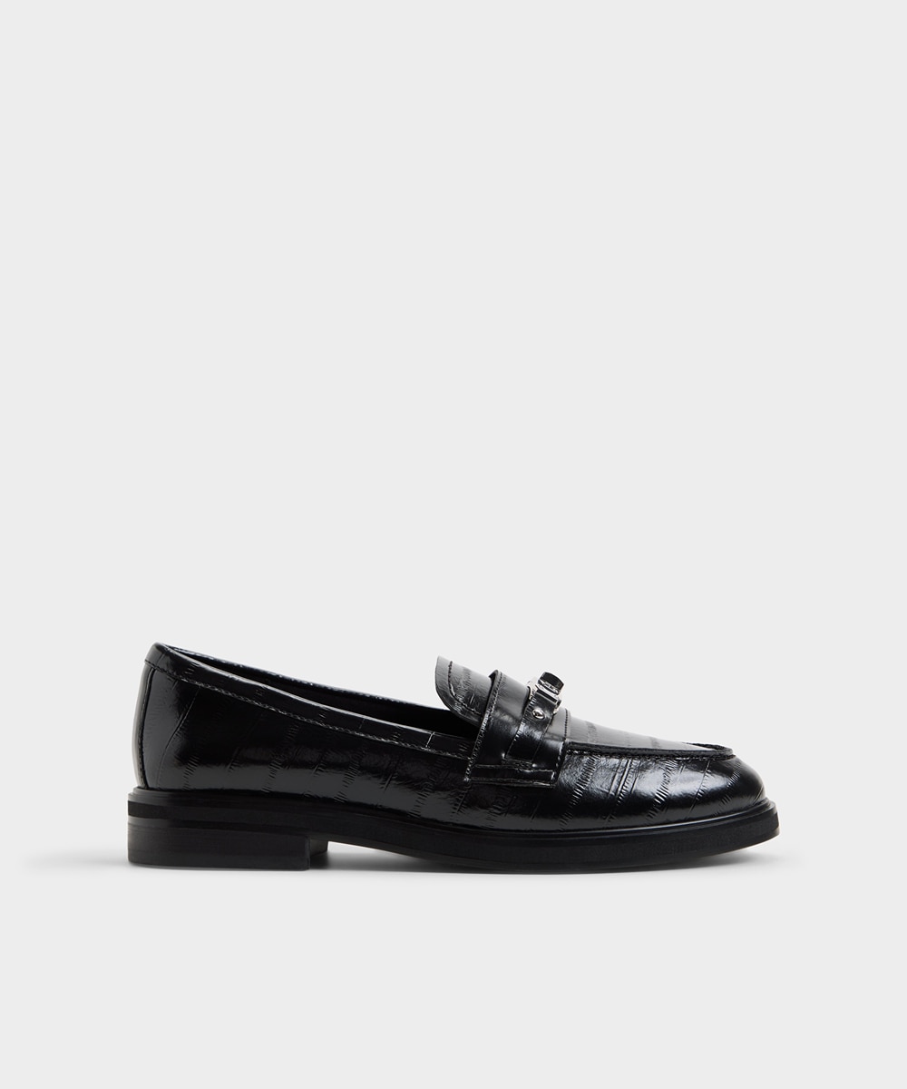 Mocasines planos de mujer con punta redonda - Aldo - Negro Negro-1